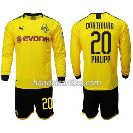 Borussia Dortmund Philipp 20 Kinder Heim Trikotsatz 2019/20 Langarm (+ Kurze Hosen)